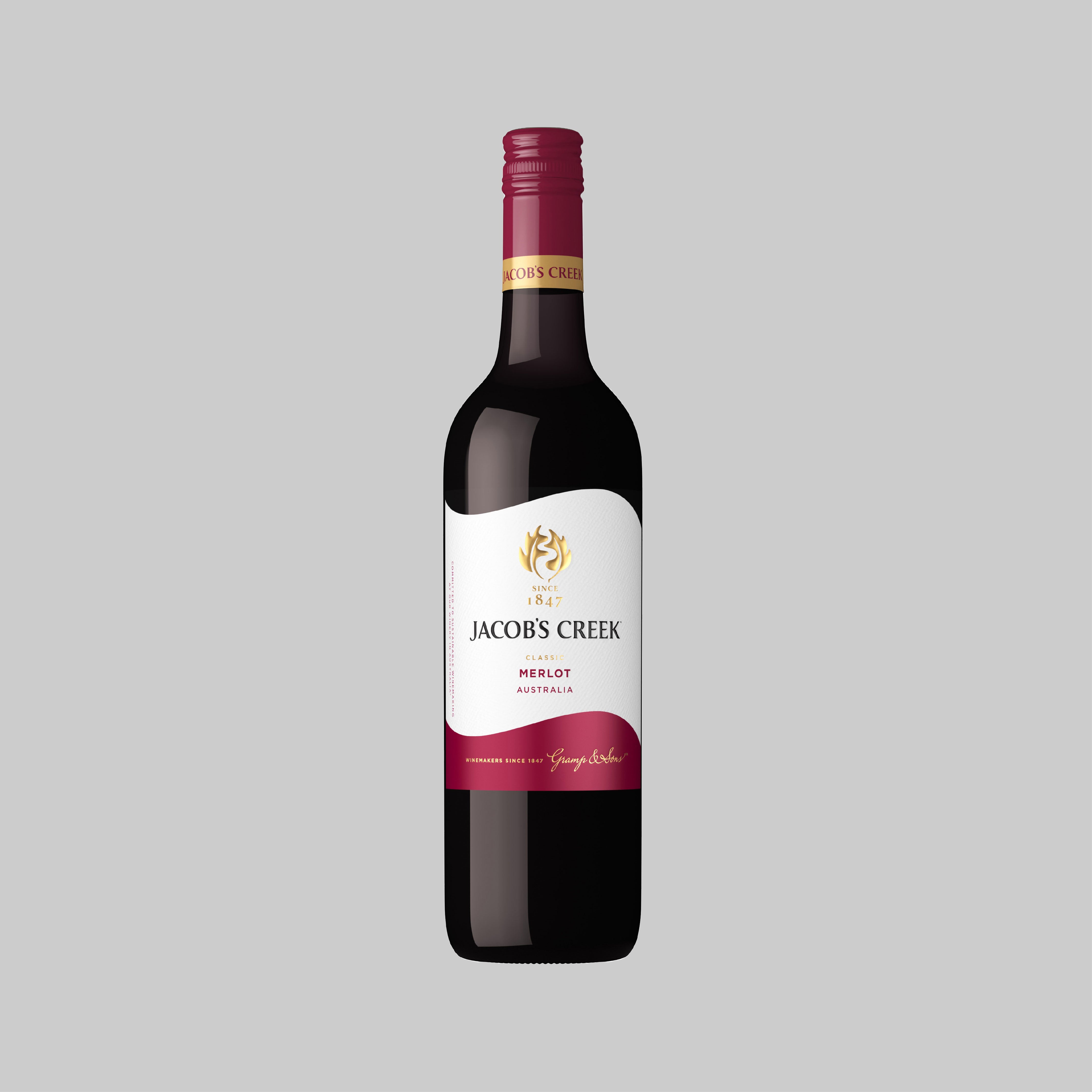 Jacob's Creek Classic Merlot 750ml 13.5% | Time2Drink